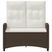 Tuinbank Bruin en Crème 105 x 60 x 112 cm Staal en Polyester