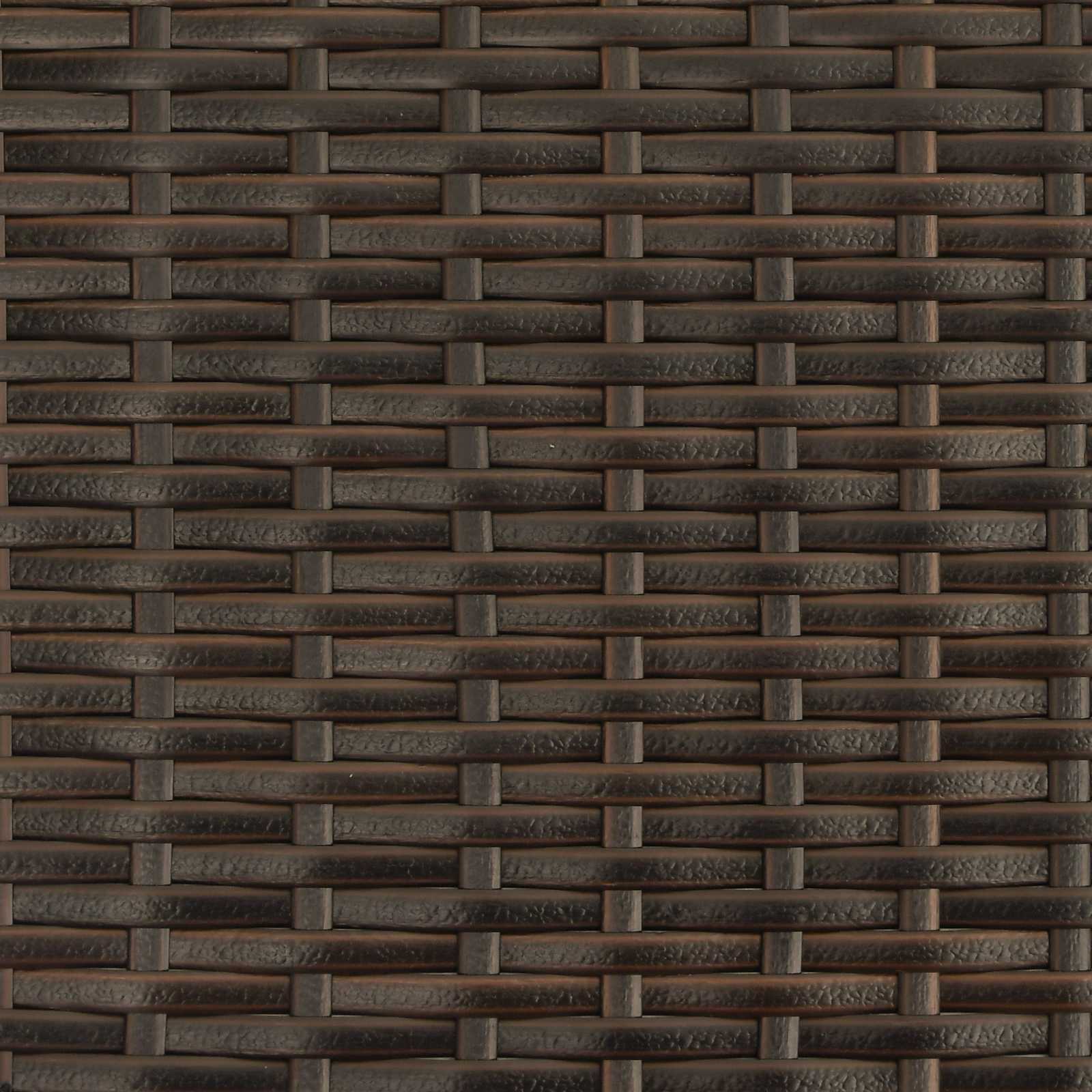 Tuinbank Bruin en Crème 105 x 60 x 112 cm Staal en Polyester
