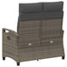 Tuinbank met kussen Grijs en Donkergrijs 105 x 60 x 112 cm
