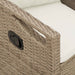 Tuinbank Beige en Crème 105 x 60 x 112 cm Staal en Polyester