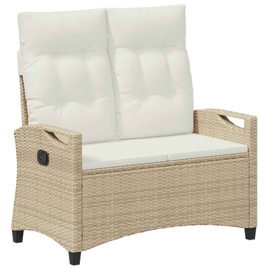 Tuinbank Beige en Crème 105 x 60 x 112 cm Staal en Polyester