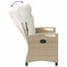 Tuinbank Beige en Crème 105 x 60 x 112 cm Staal en Polyester