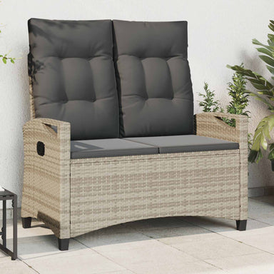 Tuinbank met kussen 105 x 60 x 112 cm staal