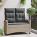 Tuinbank met kussen 105 x 60 x 112 cm staal