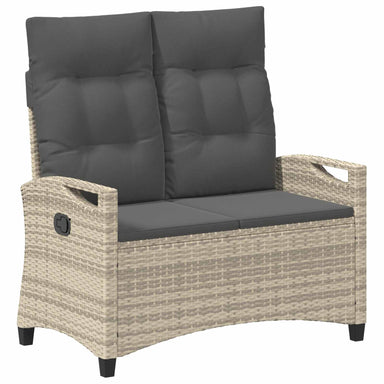 Tuinbank met kussen 105 x 60 x 112 cm staal