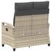 Tuinbank met kussen 105 x 60 x 112 cm staal
