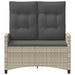 Tuinbank met kussen 105 x 60 x 112 cm staal