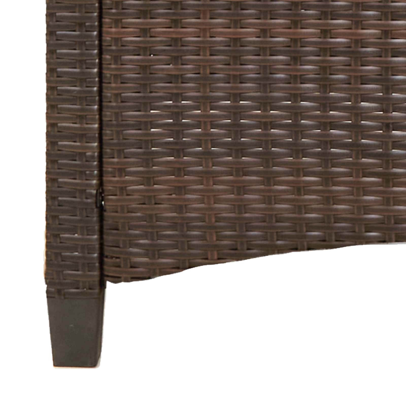 Tuinbank Bruin en Rood 105 x 60 x 112 cm Staal en Polyester