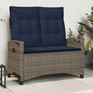 Tuinbank met kussen 105 x 60 x 112 cm staal