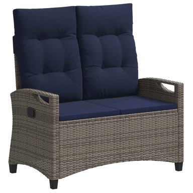 Tuinbank met kussen 105 x 60 x 112 cm staal