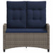 Tuinbank met kussen 105 x 60 x 112 cm staal
