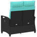 Tuinbank met kussen 105 x 60 x 112 cm staal