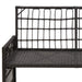 Tuinbank Effen Zwart en Donkergrijs 116 x 55 x 82 cm