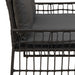 Tuinbank Effen Zwart en Donkergrijs 116 x 55 x 82 cm