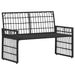 Tuinbank Effen Zwart en Donkergrijs 116 x 55 x 82 cm