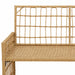Tuinbank Effen Natuurlijk en Crème 116 x 55 x 82 cm