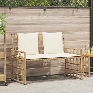 Tuinbank Effen Natuurlijk en Crème 116 x 55 x 82 cm