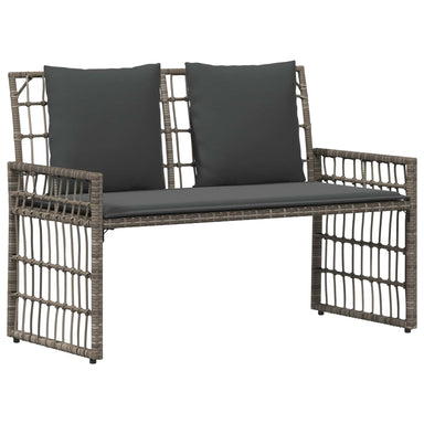 Tuinbank Effen Grijs en Donkergrijs 116 x 55 x 82 cm