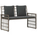 Tuinbank Effen Grijs en Donkergrijs 116 x 55 x 82 cm