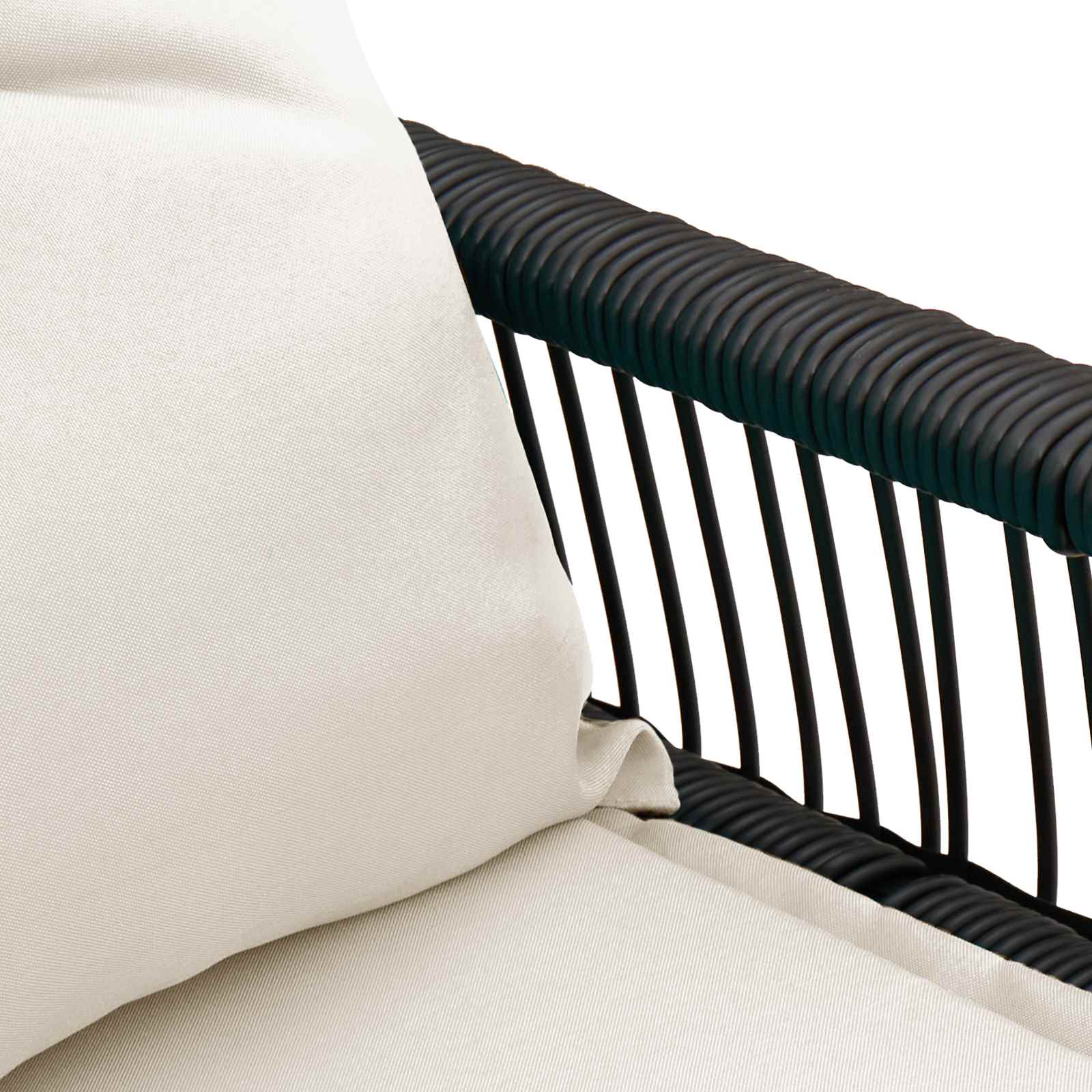 Tuinbank 2 -Seater 4 st 110 x 59 x 82 cm poly rattan