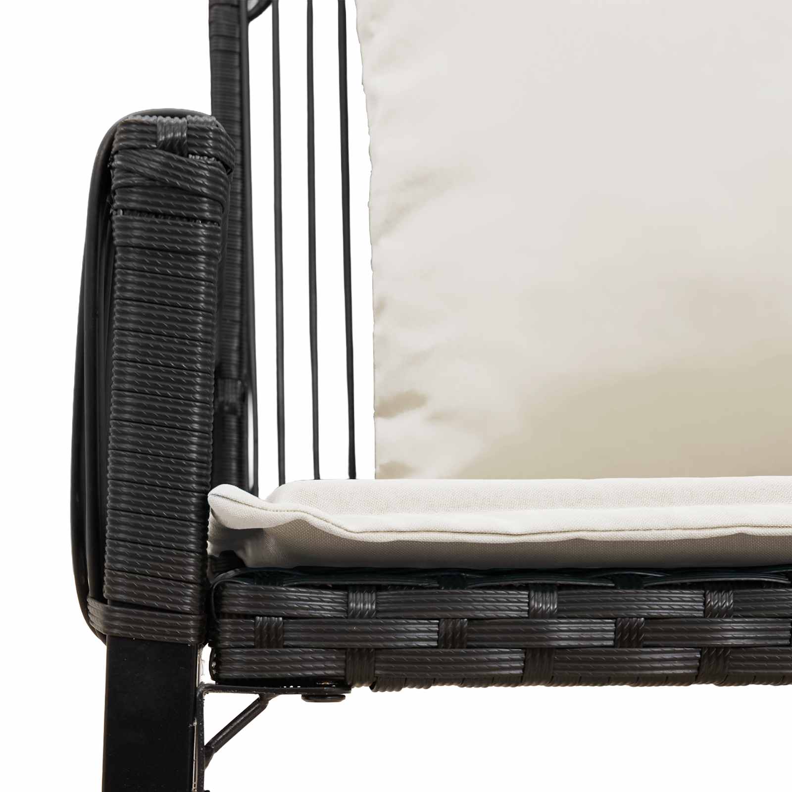 Tuinbank 2 -Seater 4 st 110 x 59 x 82 cm poly rattan