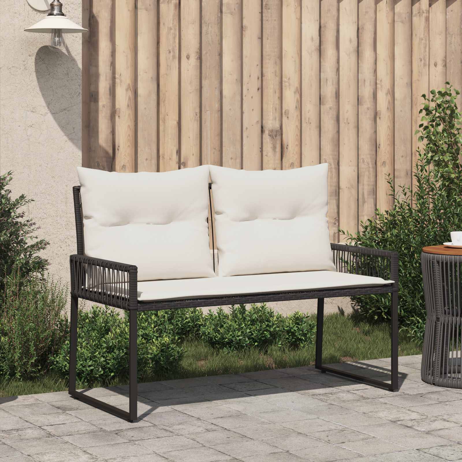 Tuinbank 2 -Seater 4 st 110 x 59 x 82 cm poly rattan