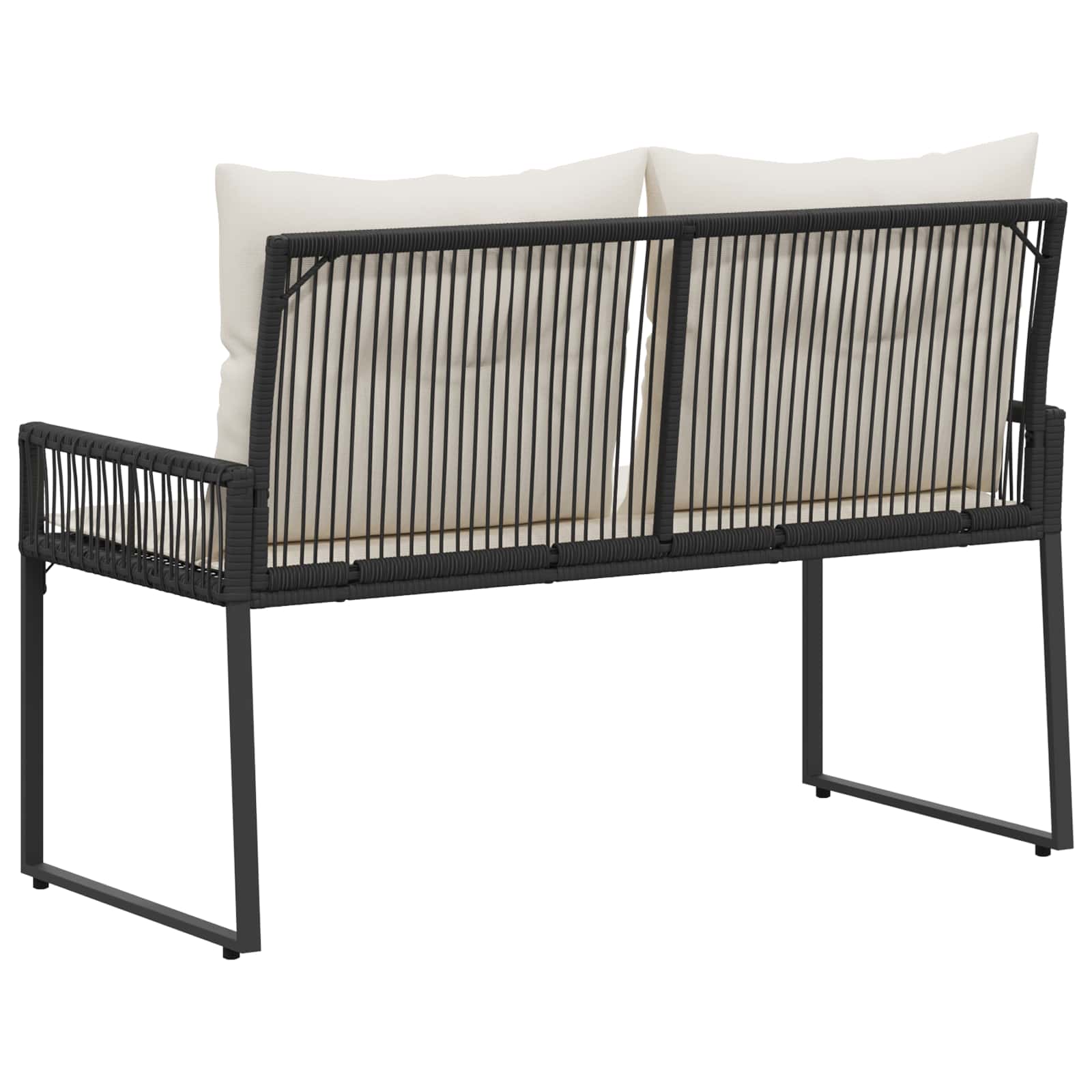 Tuinbank 2 -Seater 4 st 110 x 59 x 82 cm poly rattan