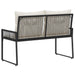 Tuinbank 2 -Seater 4 st 110 x 59 x 82 cm poly rattan