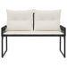 Tuinbank 2 -Seater 4 st 110 x 59 x 82 cm poly rattan