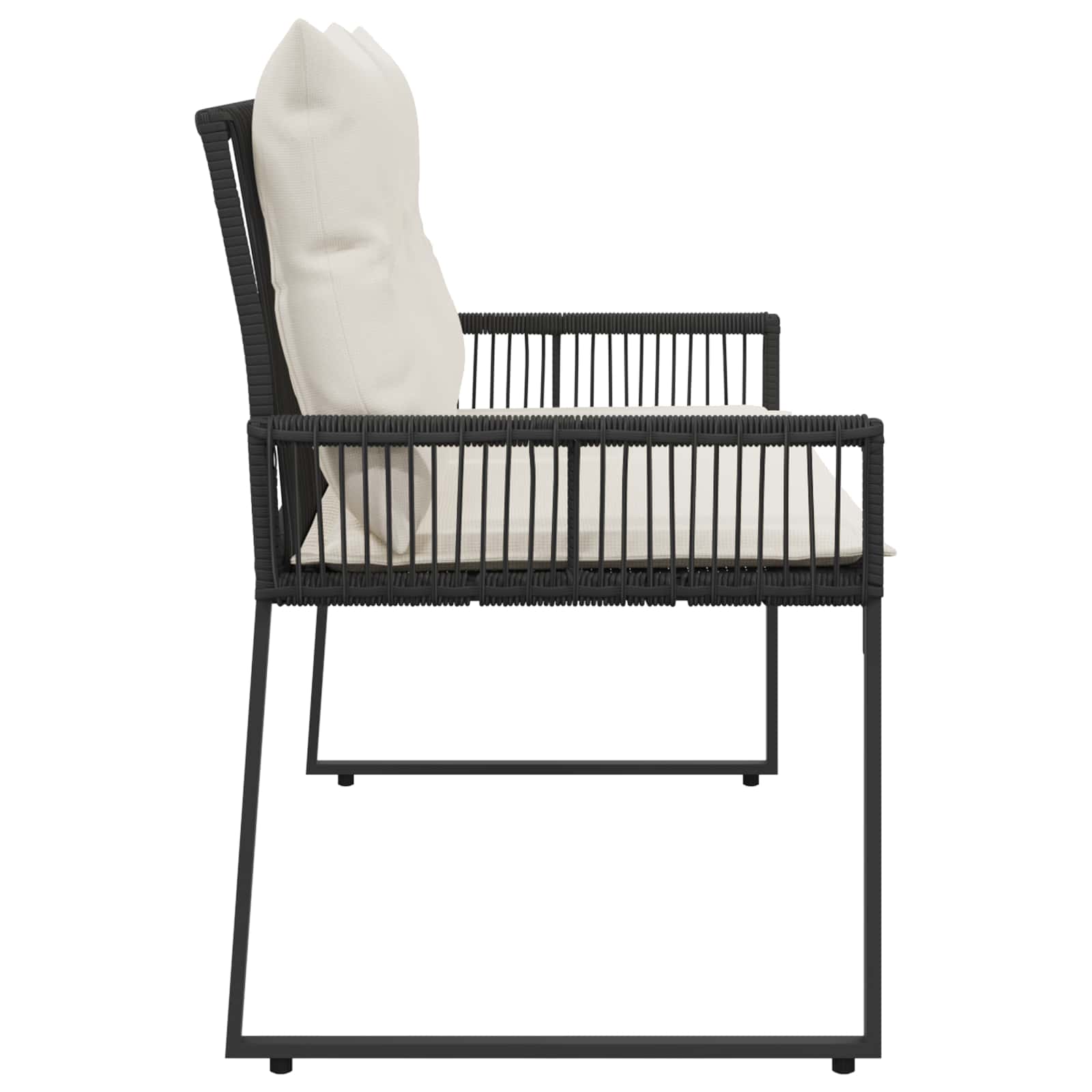 Tuinbank 2 -Seater 4 st 110 x 59 x 82 cm poly rattan