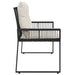 Tuinbank 2 -Seater 4 st 110 x 59 x 82 cm poly rattan