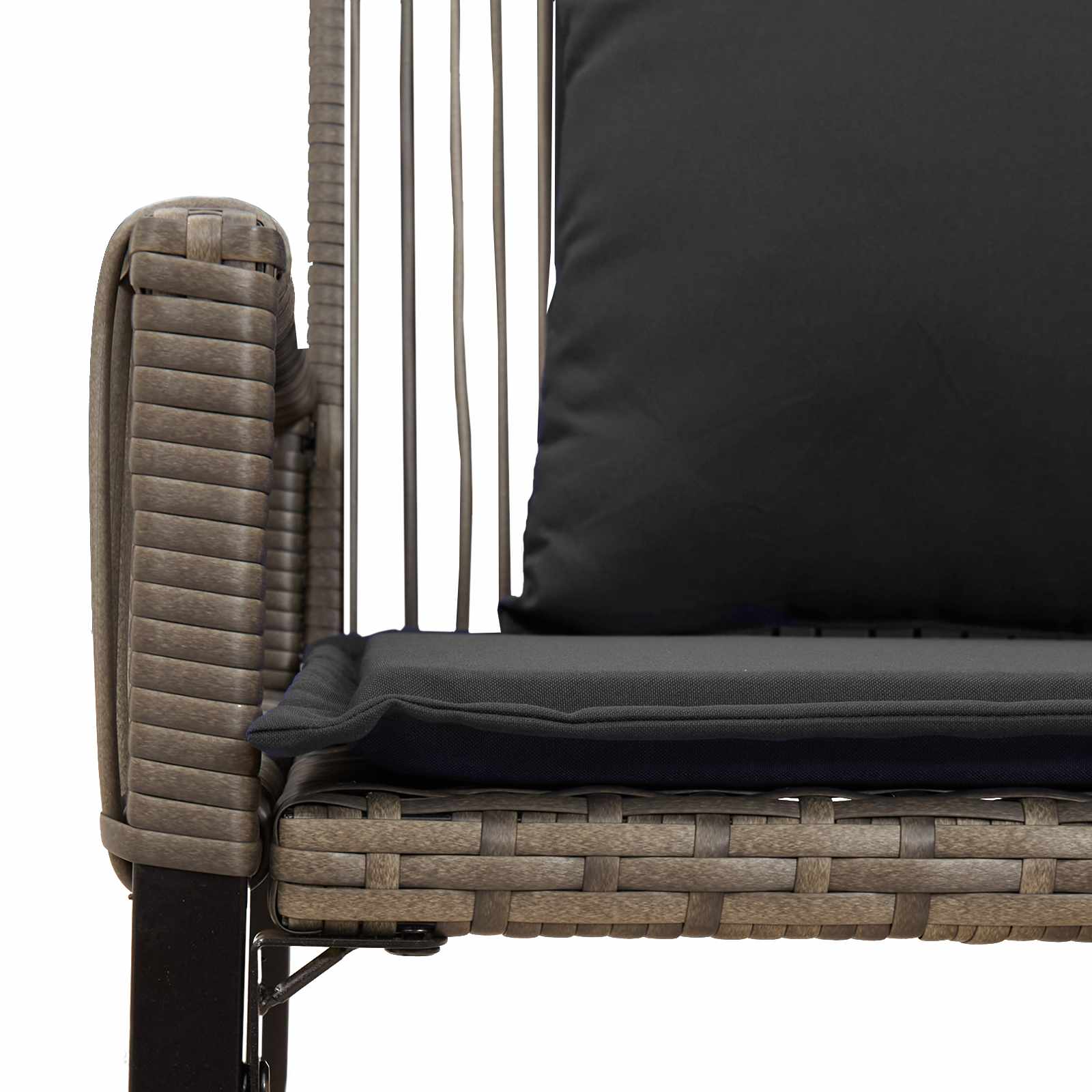 Tuinbank 2 -Seater 4 st 110 x 59 x 82 cm poly rattan