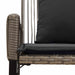 Tuinbank 2 -Seater 4 st 110 x 59 x 82 cm poly rattan