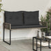 Tuinbank 2 -Seater 4 st 110 x 59 x 82 cm poly rattan