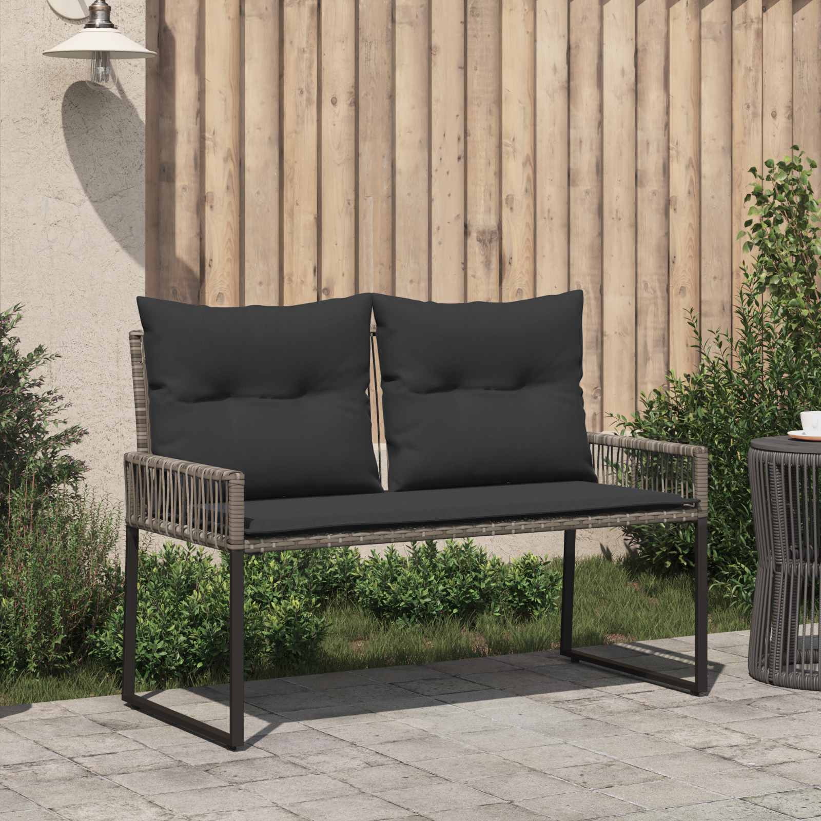 Tuinbank 2 -Seater 4 st 110 x 59 x 82 cm poly rattan
