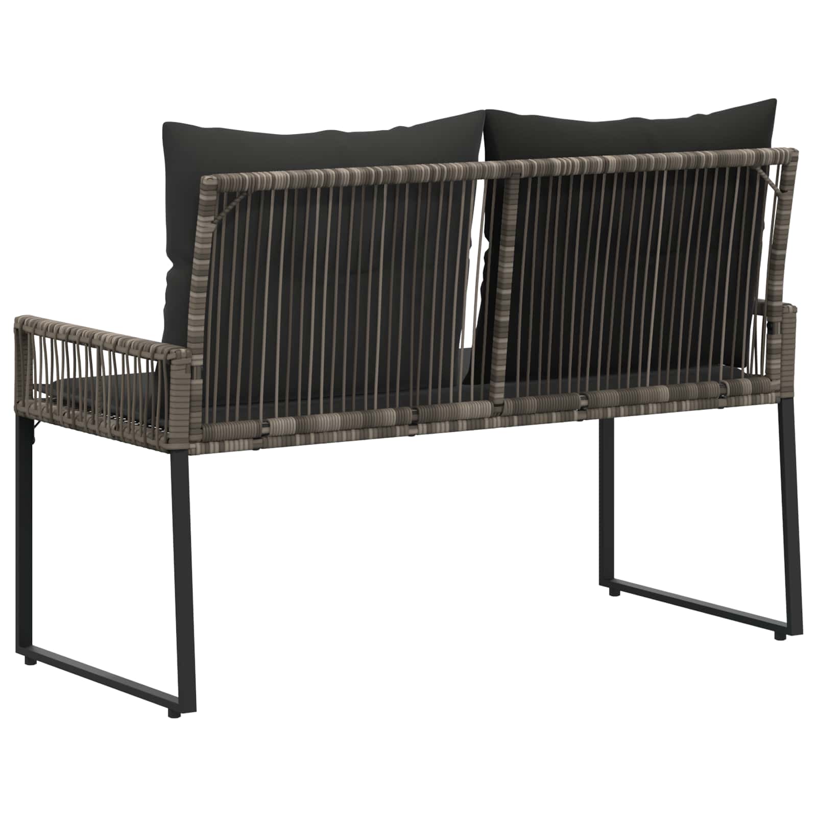 Tuinbank 2 -Seater 4 st 110 x 59 x 82 cm poly rattan