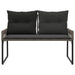Tuinbank 2 -Seater 4 st 110 x 59 x 82 cm poly rattan