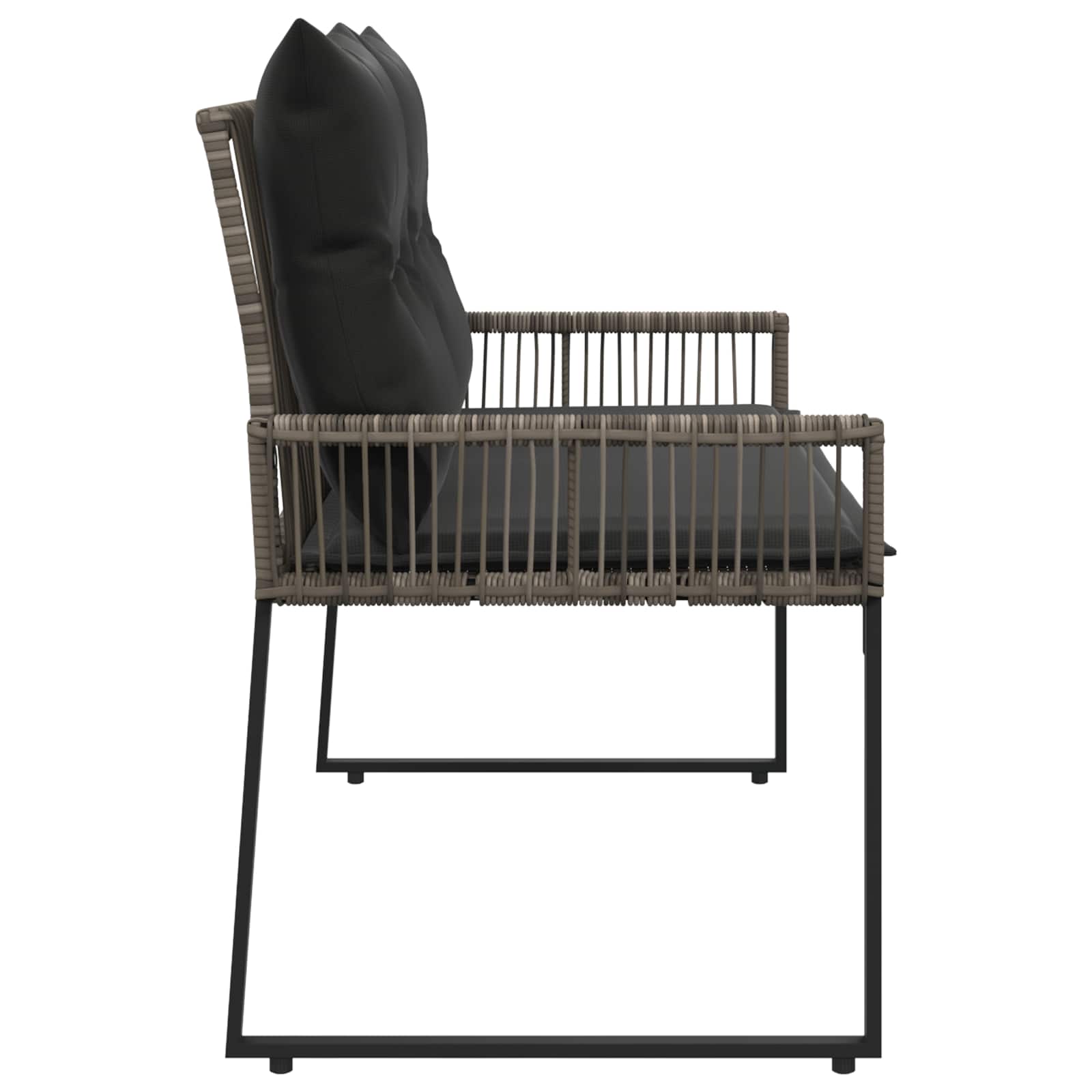 Tuinbank 2 -Seater 4 st 110 x 59 x 82 cm poly rattan