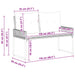 Tuinbank 2 -Seater 4 st 110 x 59 x 82 cm poly rattan