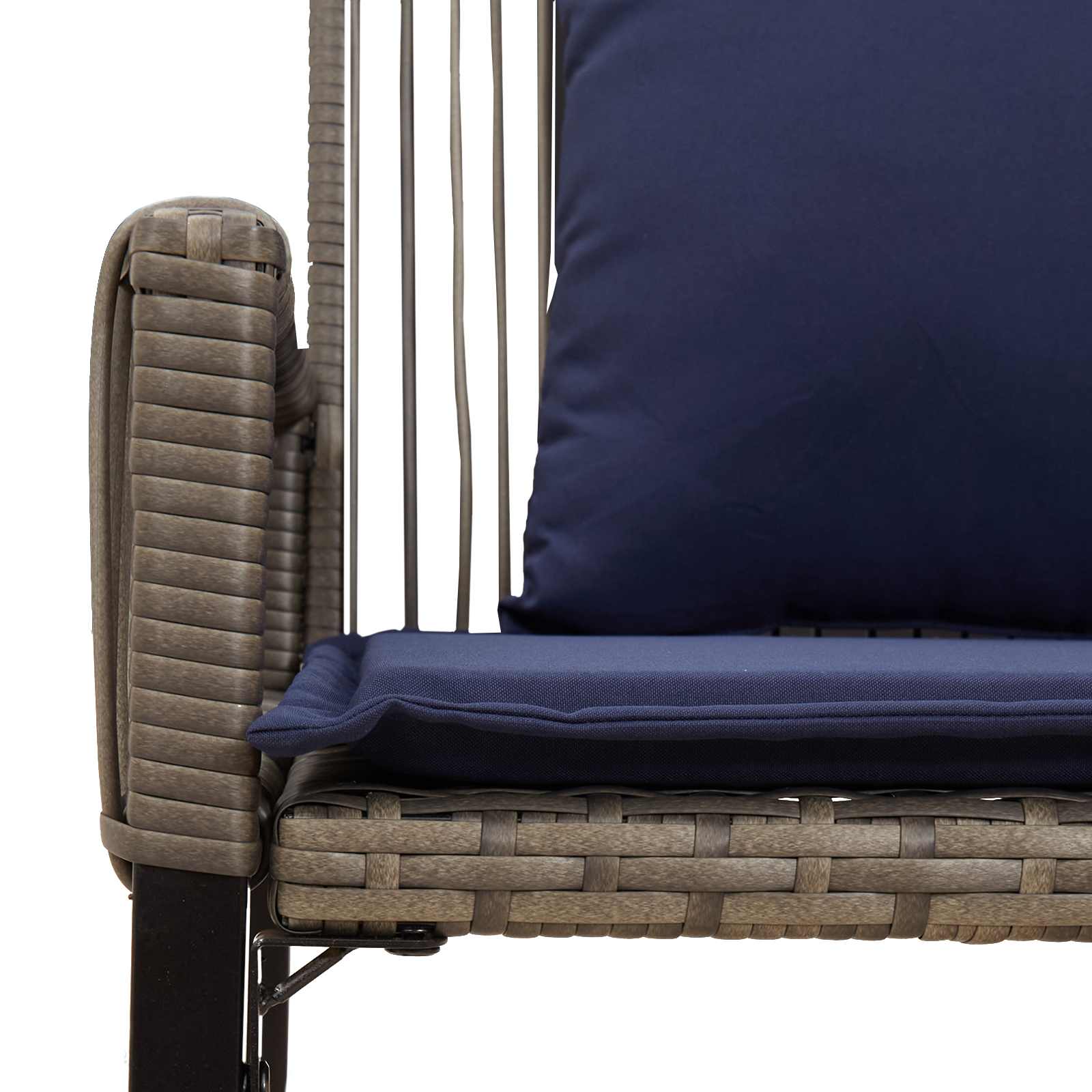 Tuinbank 2 -Seater 4 st 110 x 59 x 82 cm poly rattan