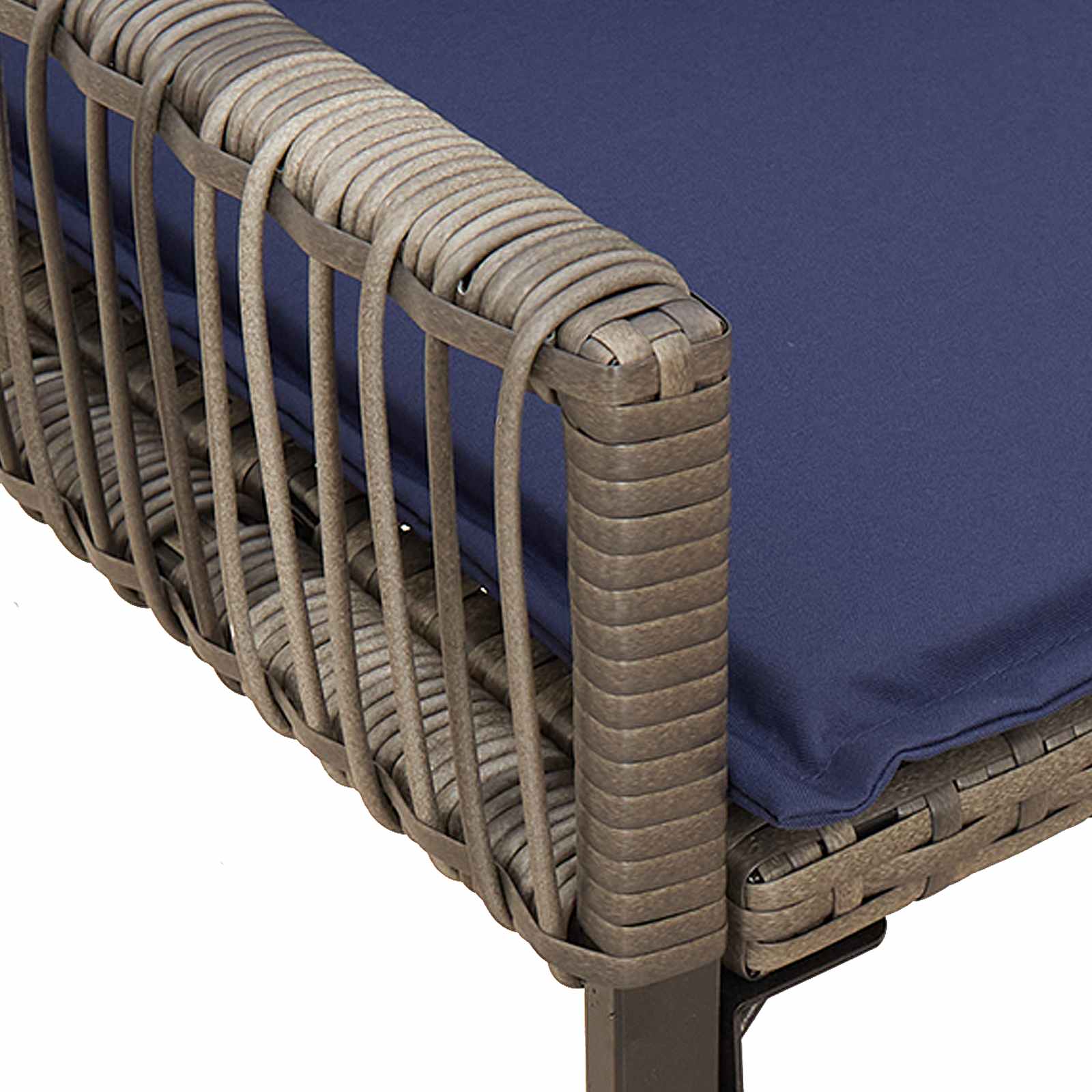 Tuinbank 2 -Seater 4 st 110 x 59 x 82 cm poly rattan
