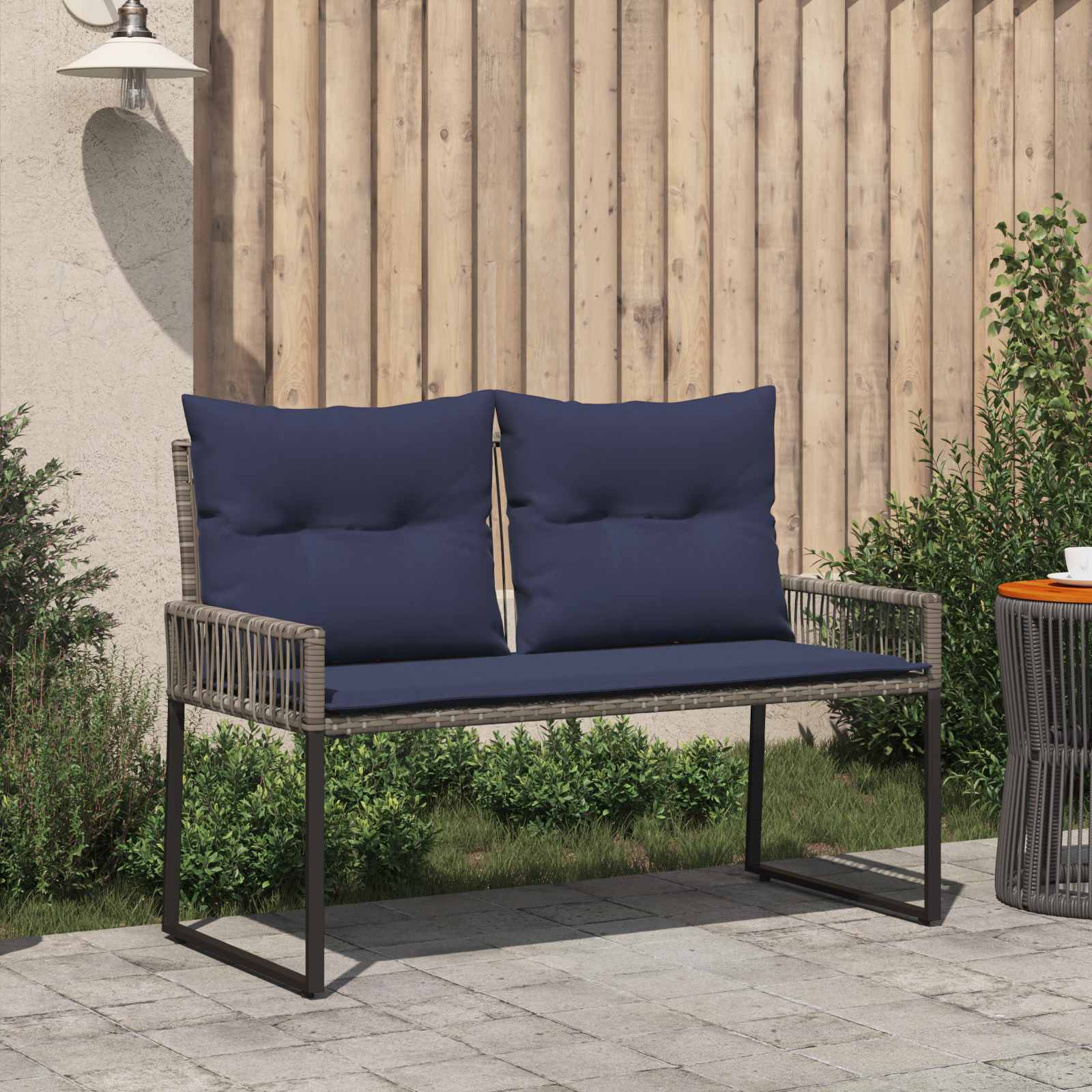 Tuinbank 2 -Seater 4 st 110 x 59 x 82 cm poly rattan