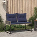 Tuinbank 2 -Seater 4 st 110 x 59 x 82 cm poly rattan