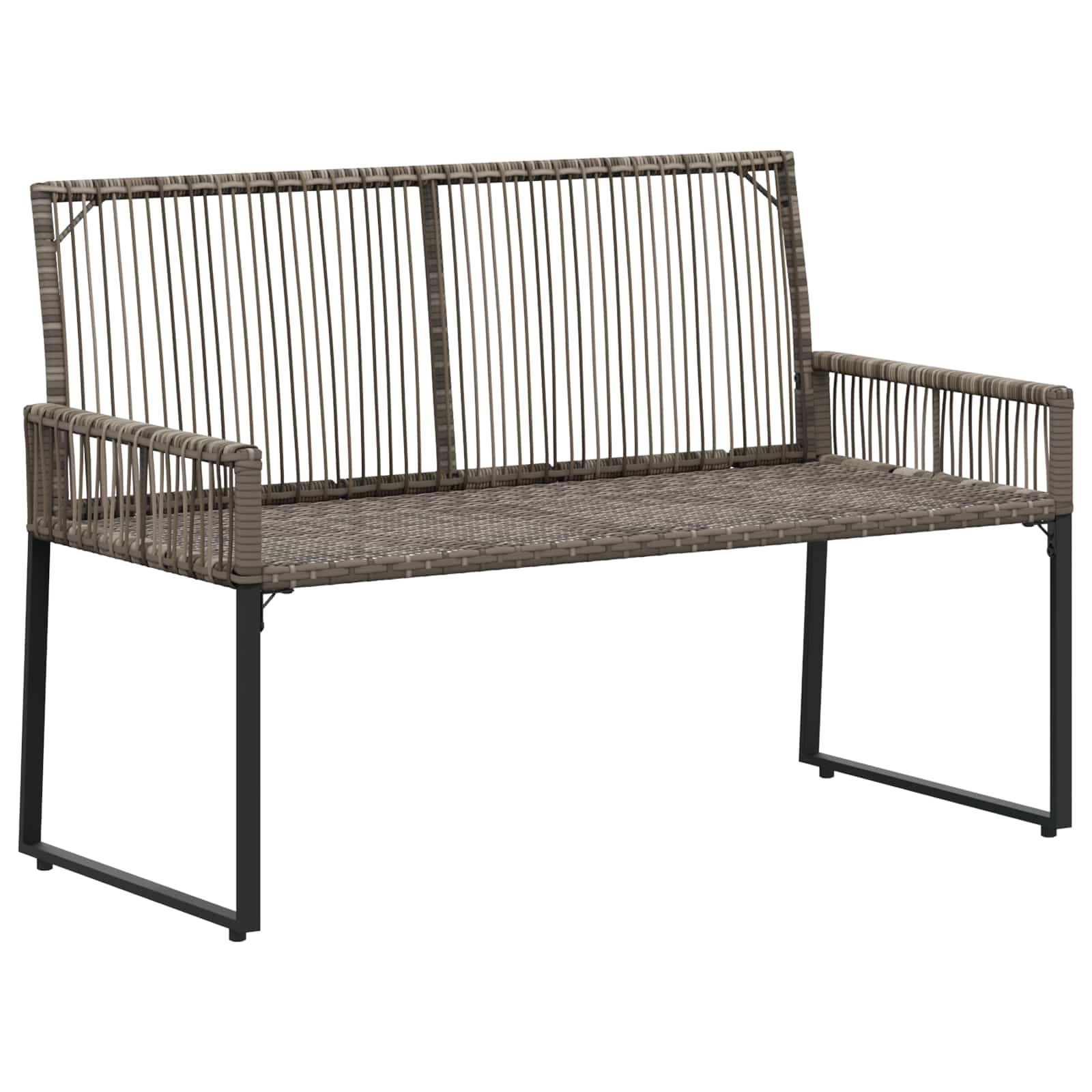 Tuinbank 2 -Seater 4 st 110 x 59 x 82 cm poly rattan