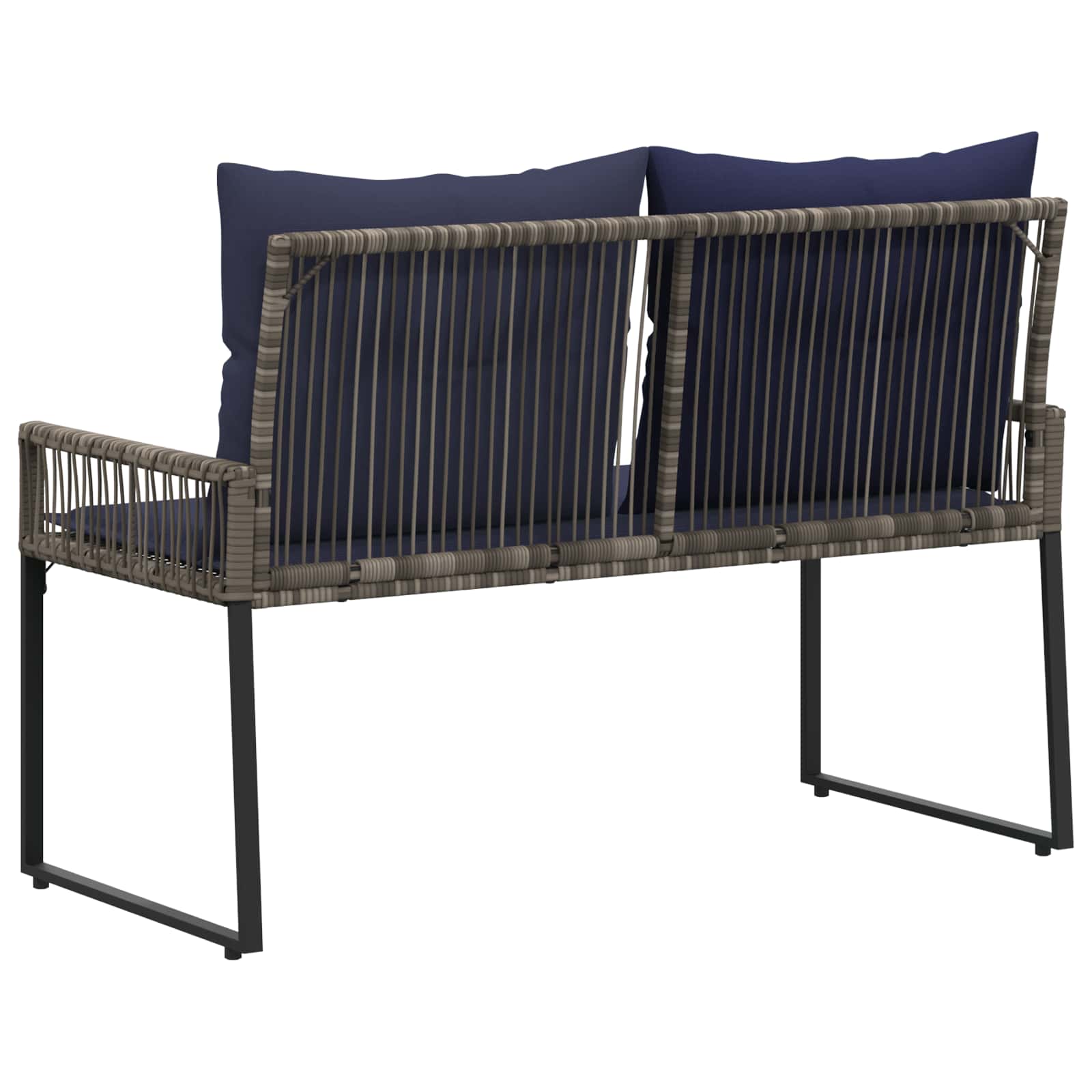 Tuinbank 2 -Seater 4 st 110 x 59 x 82 cm poly rattan