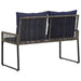 Tuinbank 2 -Seater 4 st 110 x 59 x 82 cm poly rattan