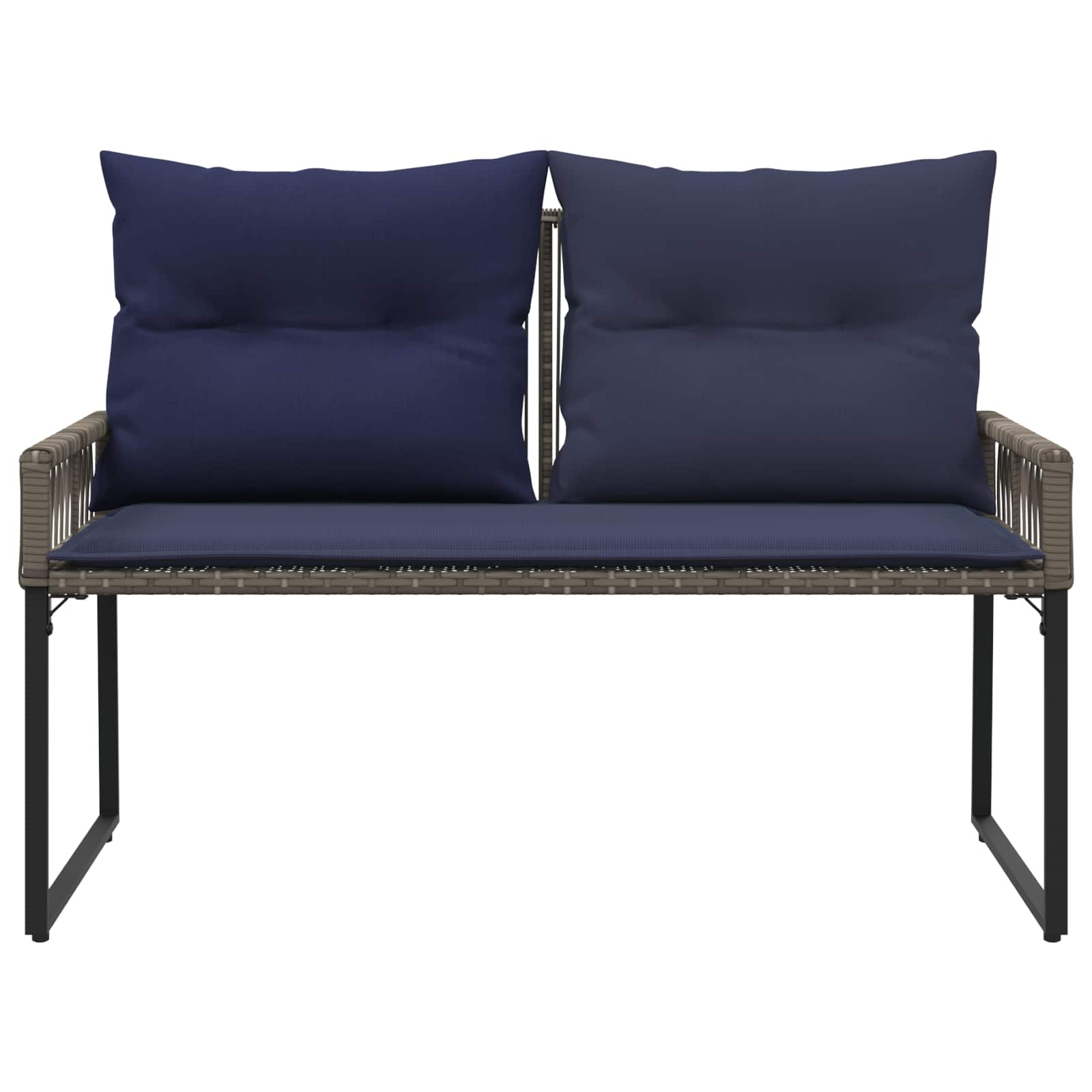 Tuinbank 2 -Seater 4 st 110 x 59 x 82 cm poly rattan