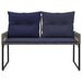 Tuinbank 2 -Seater 4 st 110 x 59 x 82 cm poly rattan
