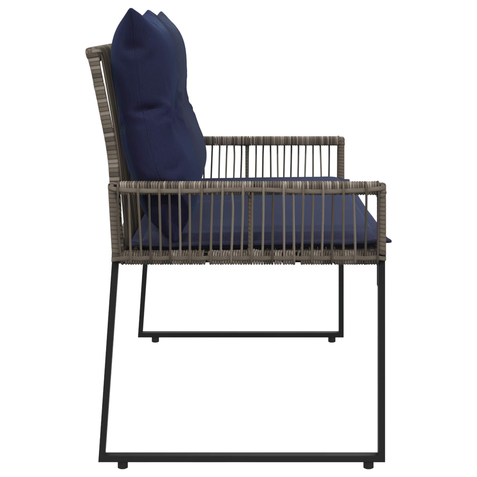 Tuinbank 2 -Seater 4 st 110 x 59 x 82 cm poly rattan