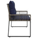 Tuinbank 2 -Seater 4 st 110 x 59 x 82 cm poly rattan